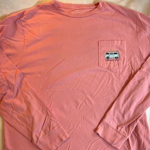 Coral pink kids XL Vineyard Vines long sleeve shirt